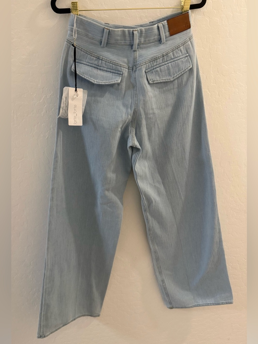 Forte_Forte NWT High-Rise Wide Leg Jeans